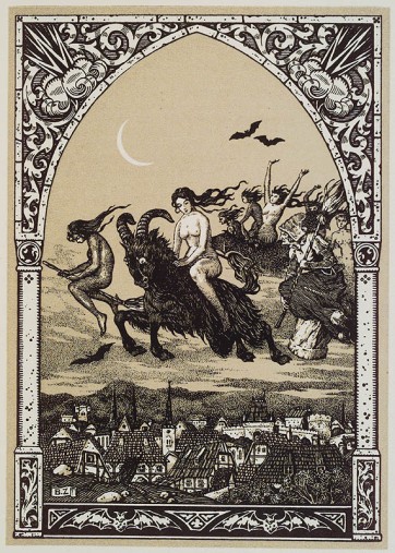 Bernard Zuber, Brujas volando al Sabbath, ca. 1926